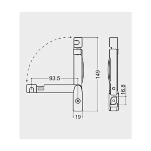 Alternative view of Limitatore di apertura